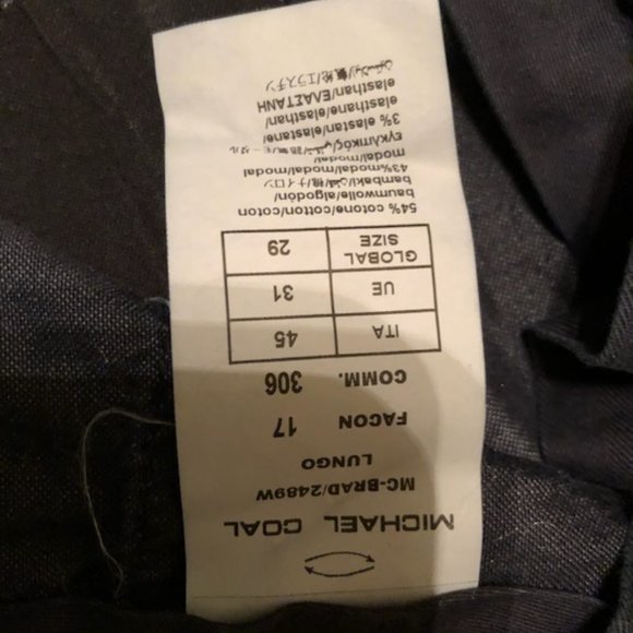 Brand new Slim fit Michael Coal Navy blue casual pants. - Picture 4 of 6